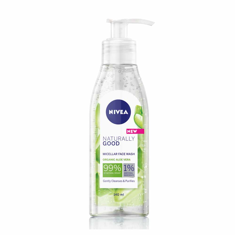 Nivea NaturallyY Good Face Wash 140ml Wilko