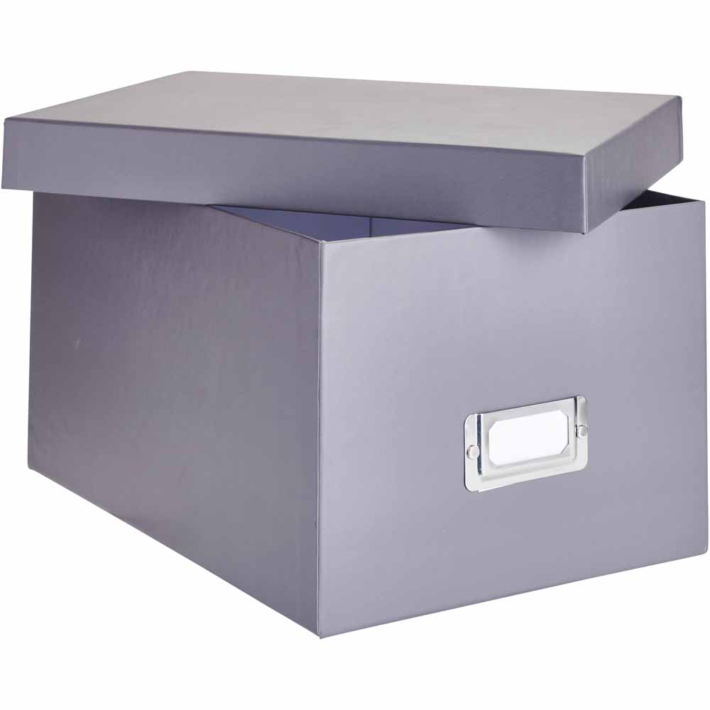Wilko Grey Storage Box Image 2
