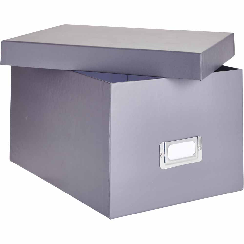 Wilko Storage Box Grey Wilko