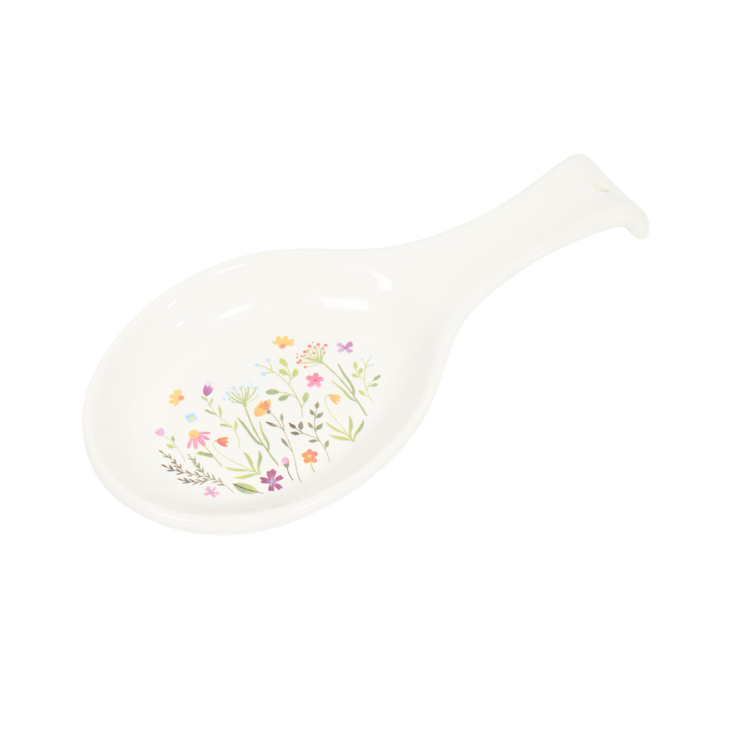 Wildflower Ceramic Spoon Rest White Image 5