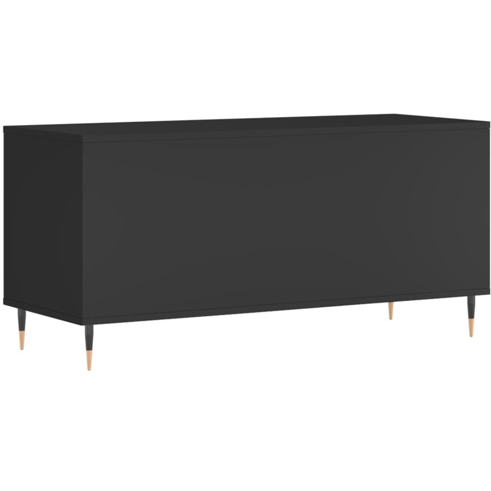 vidaXL 6 Shelf Black Record Cabinet Image 6