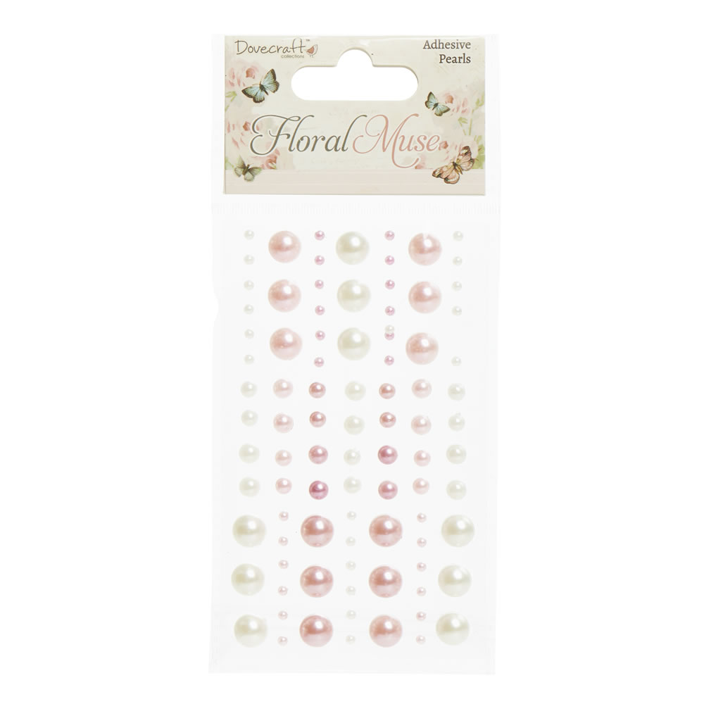 Dovecraft Floral Muse Adhesive Pearls Assorted Image