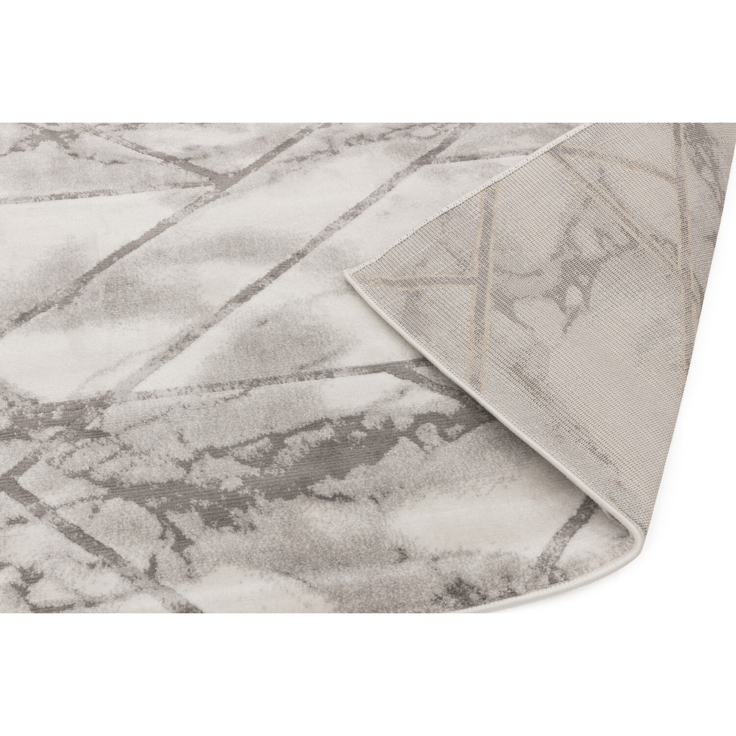 Silver Geo Marble Rug 170 x 120cm Image 2