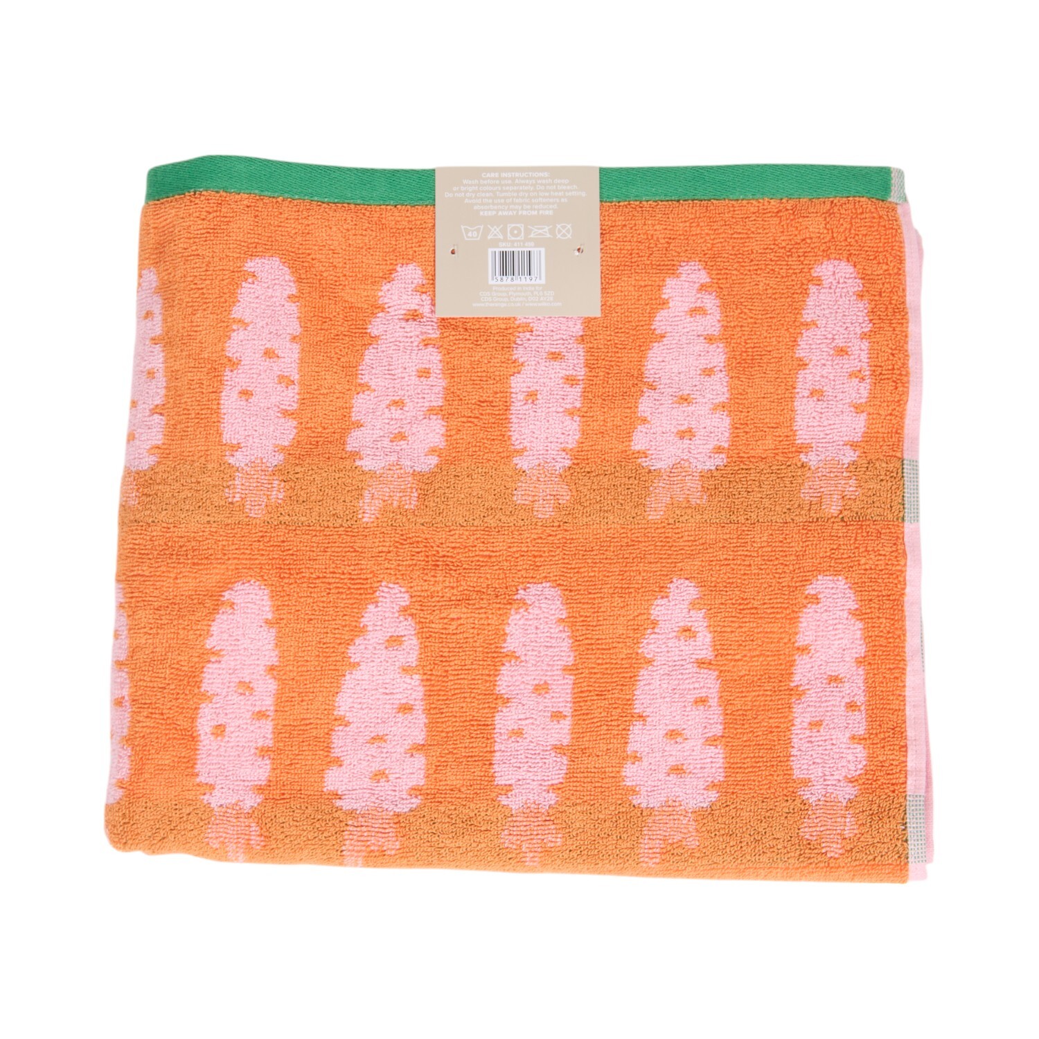 Carrot Towel - Pink / 125cm Image 2