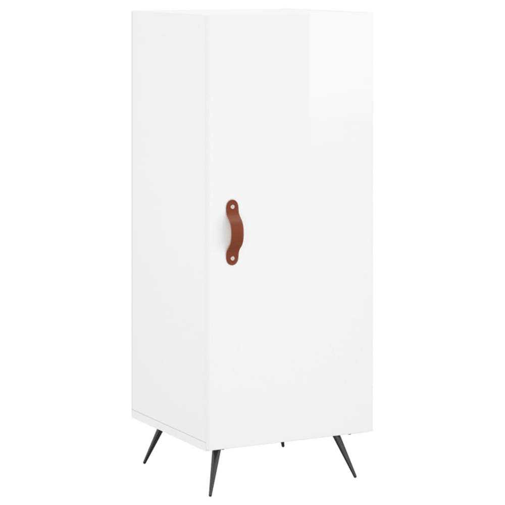 vidaXL 2 Door White Highboard Image 5