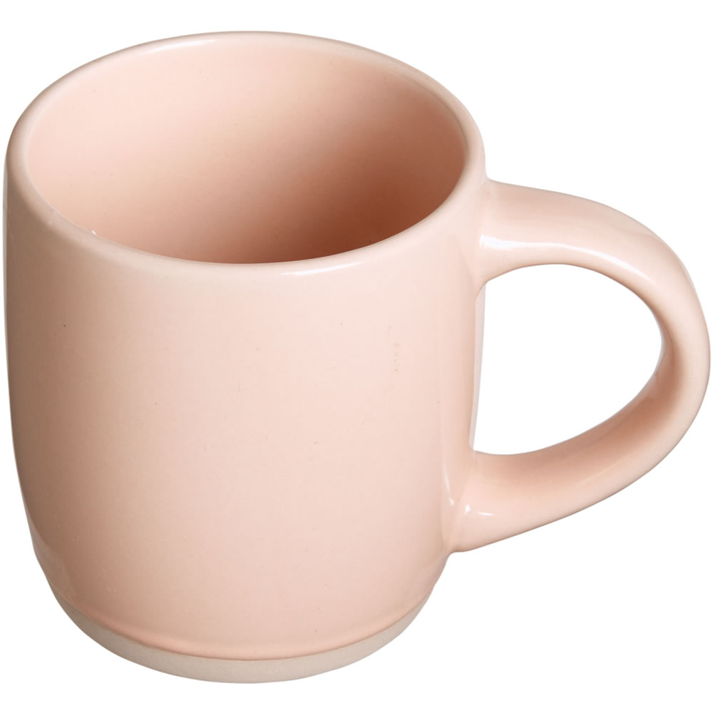 Wilko Pink Biscuit Base Mug Image 2