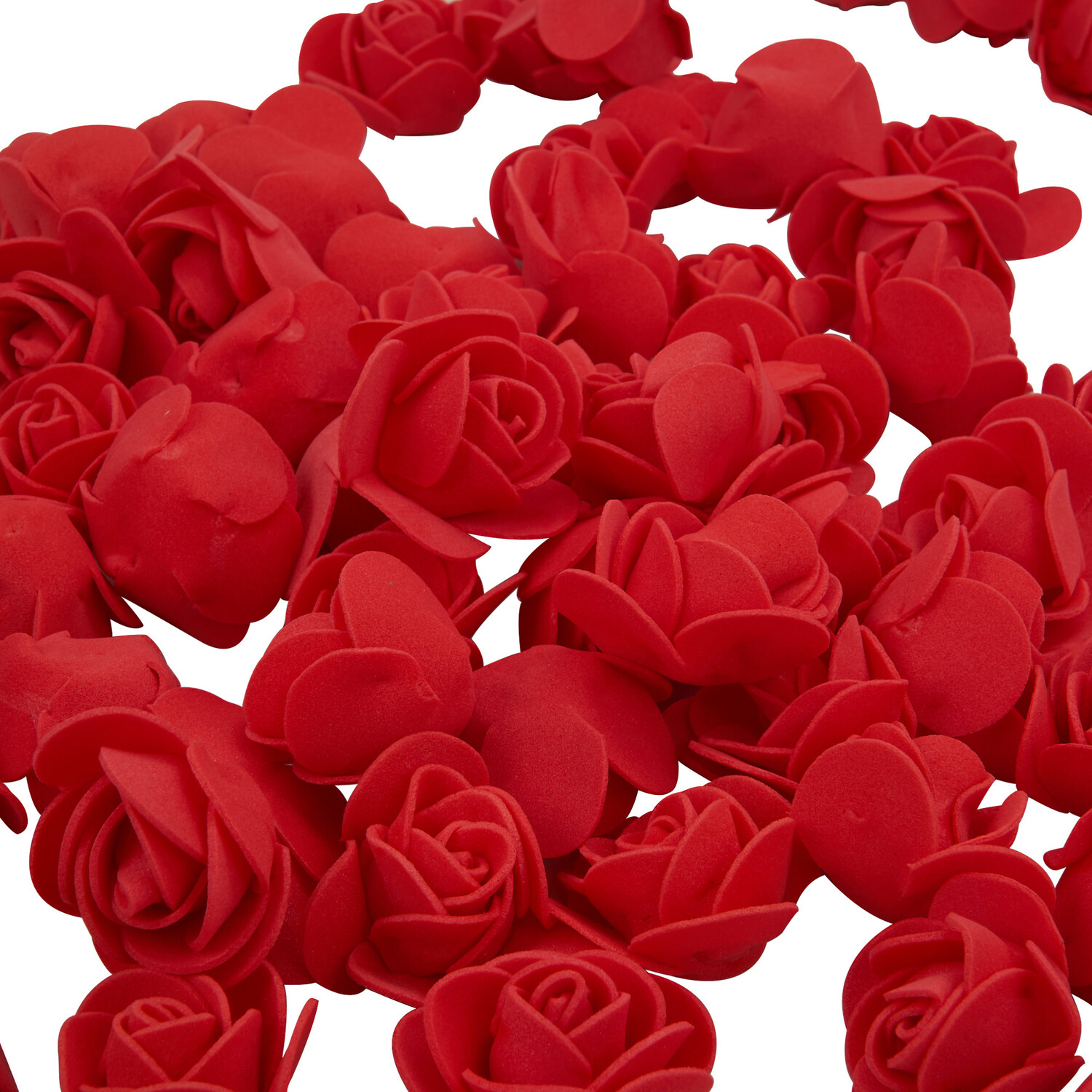 Small Red Foam Roses - Red Image 2