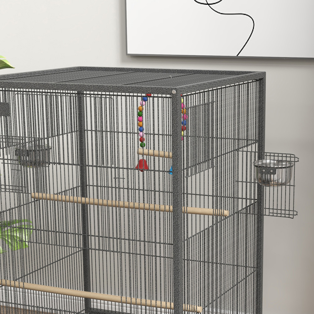 PawHut Grey Bird Cage Image 7