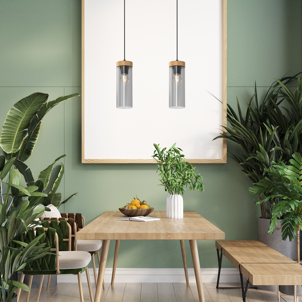 Milagro Elica Black Pendant Lamp 230V Image 3