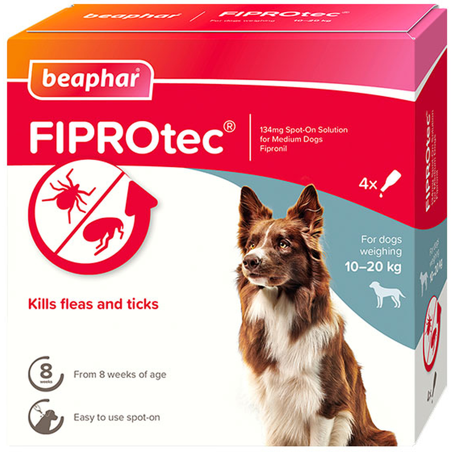 Beaphar FIPROtec Spot On Medium Dogs - 4 Image