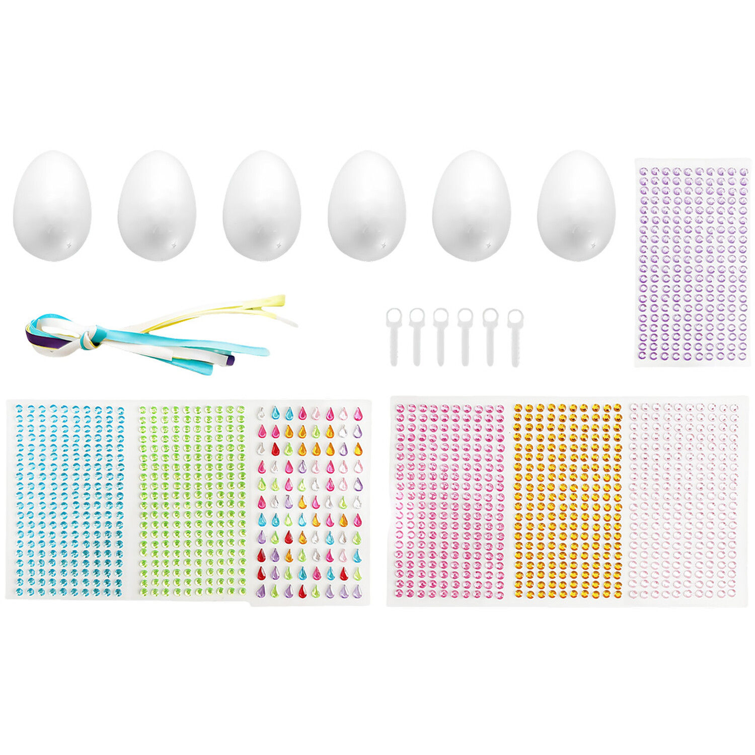 Make Your Own Gem Mosaic Hanging Eggs Kit Image 3