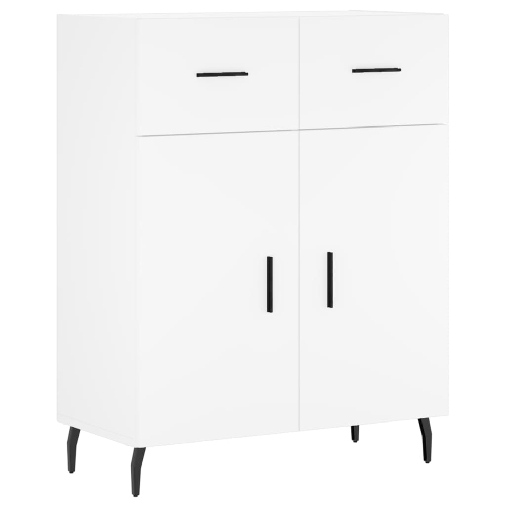 vidaXL 4 Door 2 Drawer White Highboard Image 7