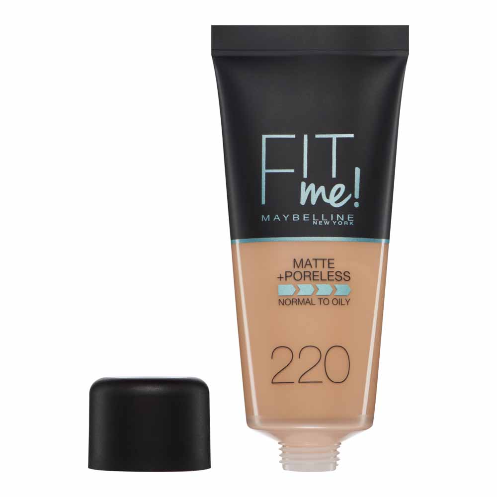 Maybelline Fit Me! Matte and Poreless Foundation Natural Beige 220 30ml Image 2