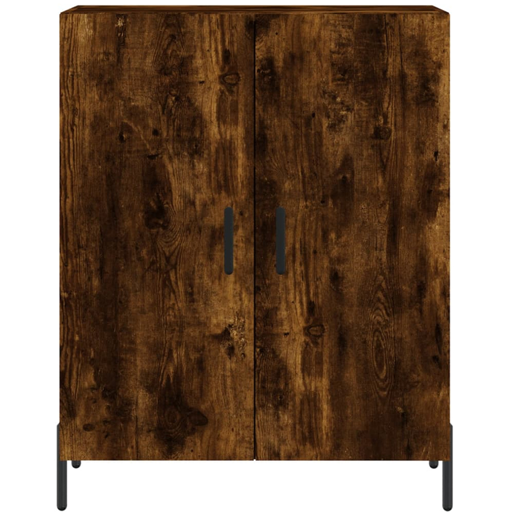 vidaXL 4 Door Smoked Oak Highboard Image 8