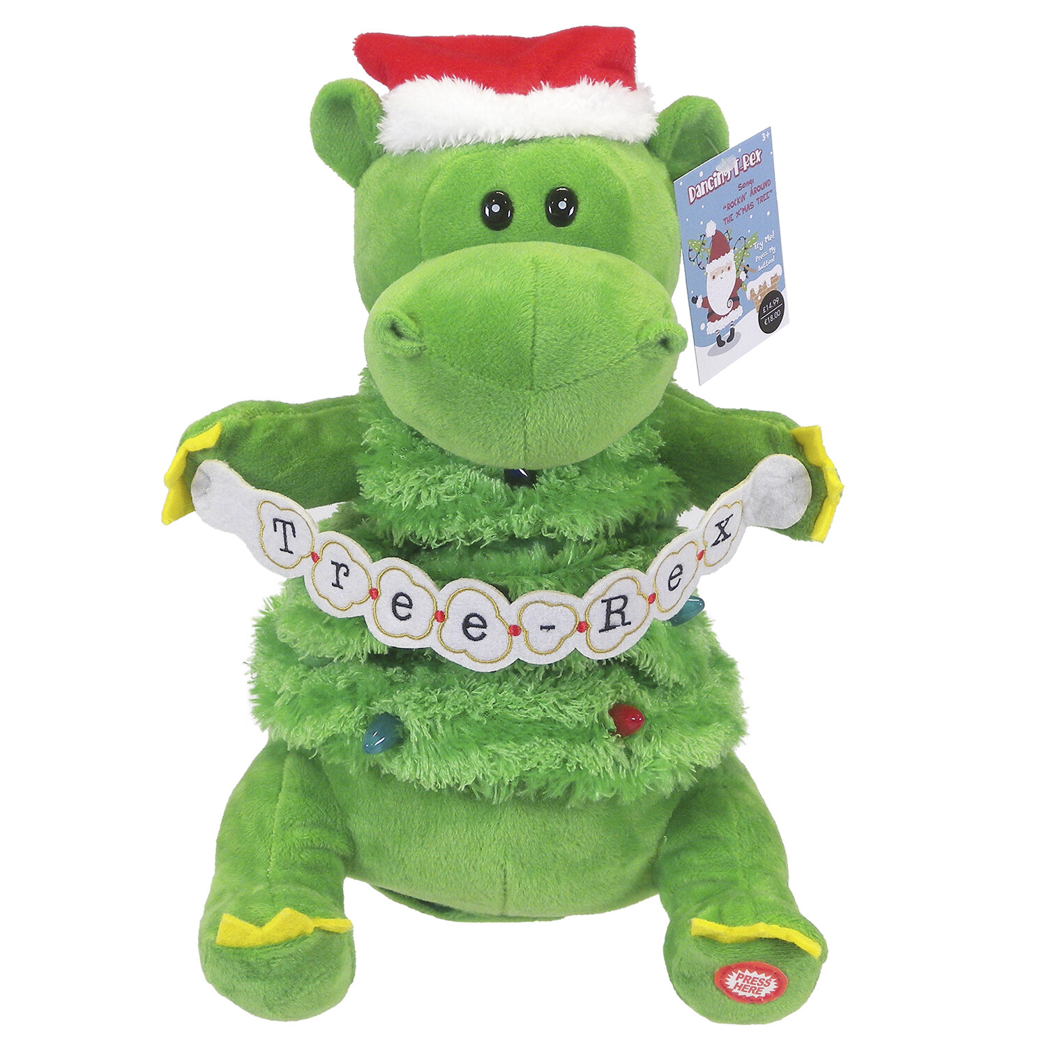 Dancing Christmas T-Rex Image