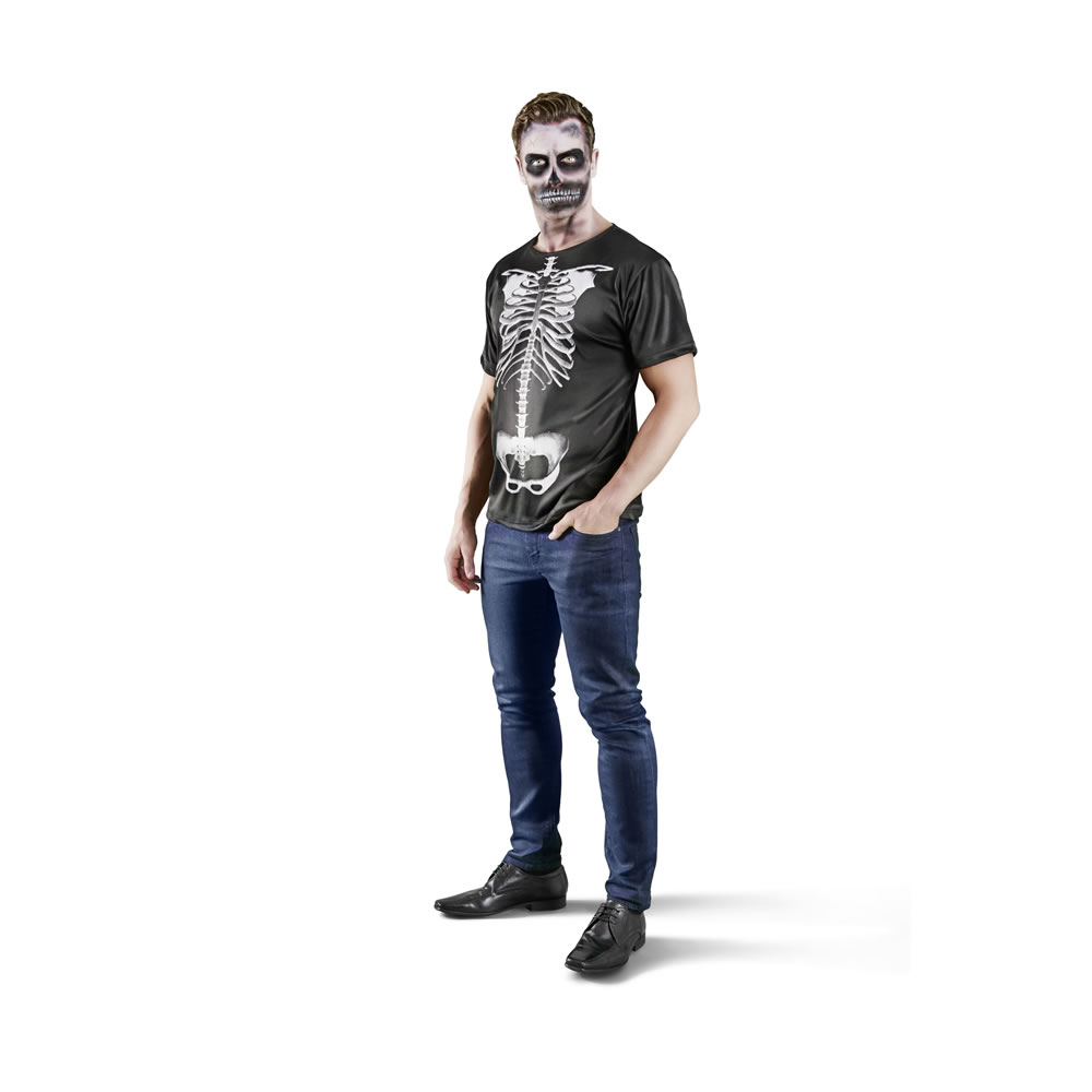Wilko Adult Skeleton T-Shirt Size Medium / Large Image 1