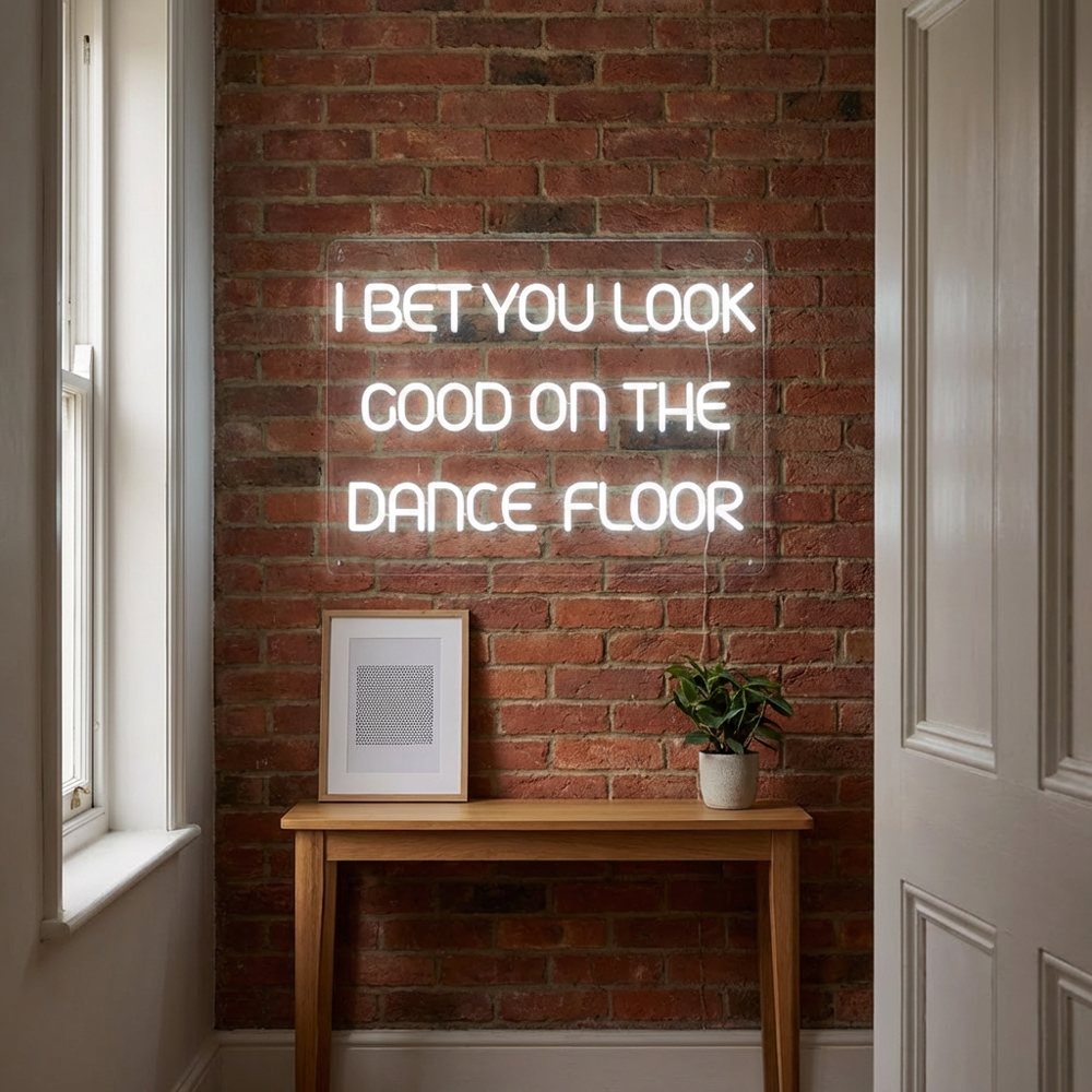 Look Good On The Dancefloor White LED Neon Light Image 5
