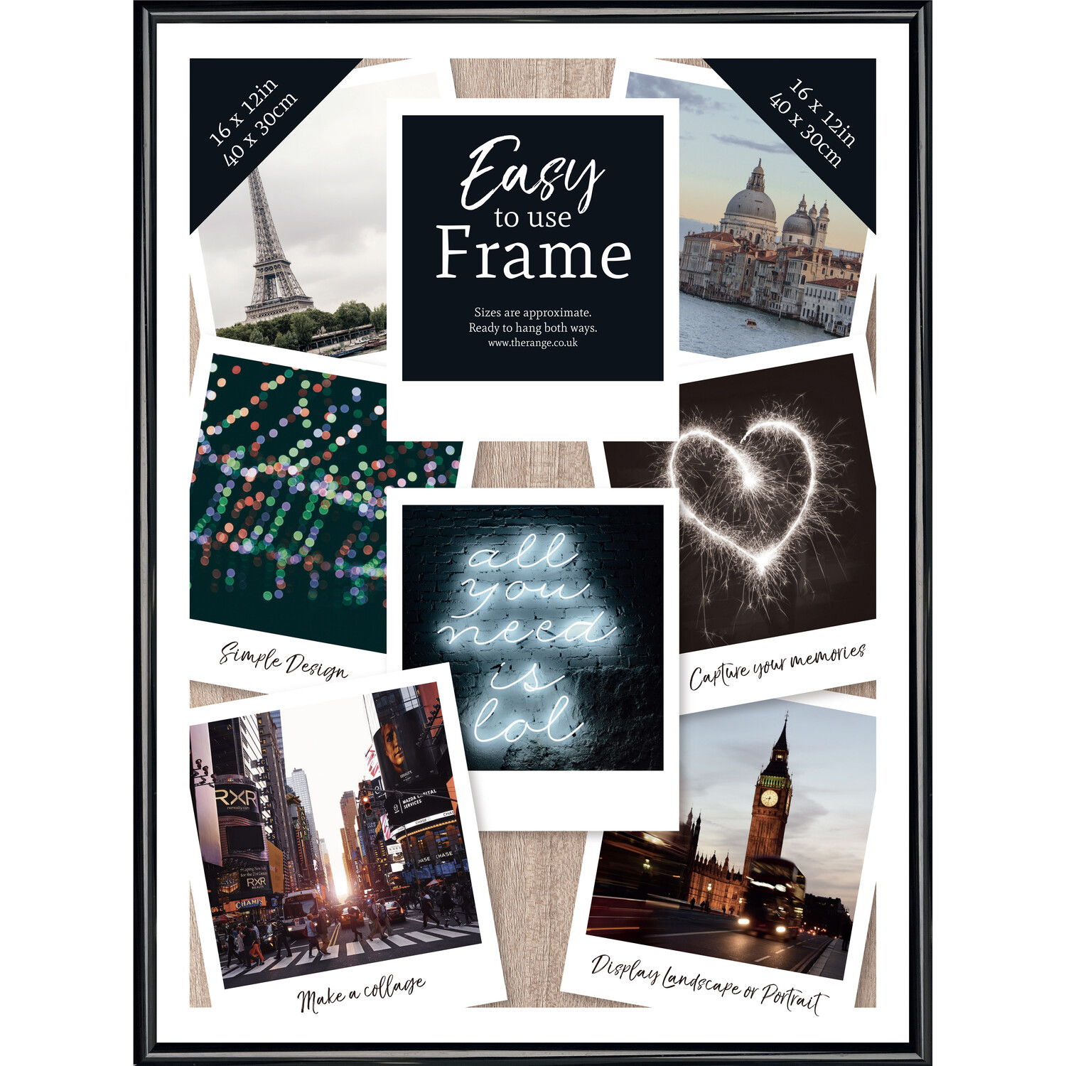 Easy Poster Frame - Black / 16x12in Image 1