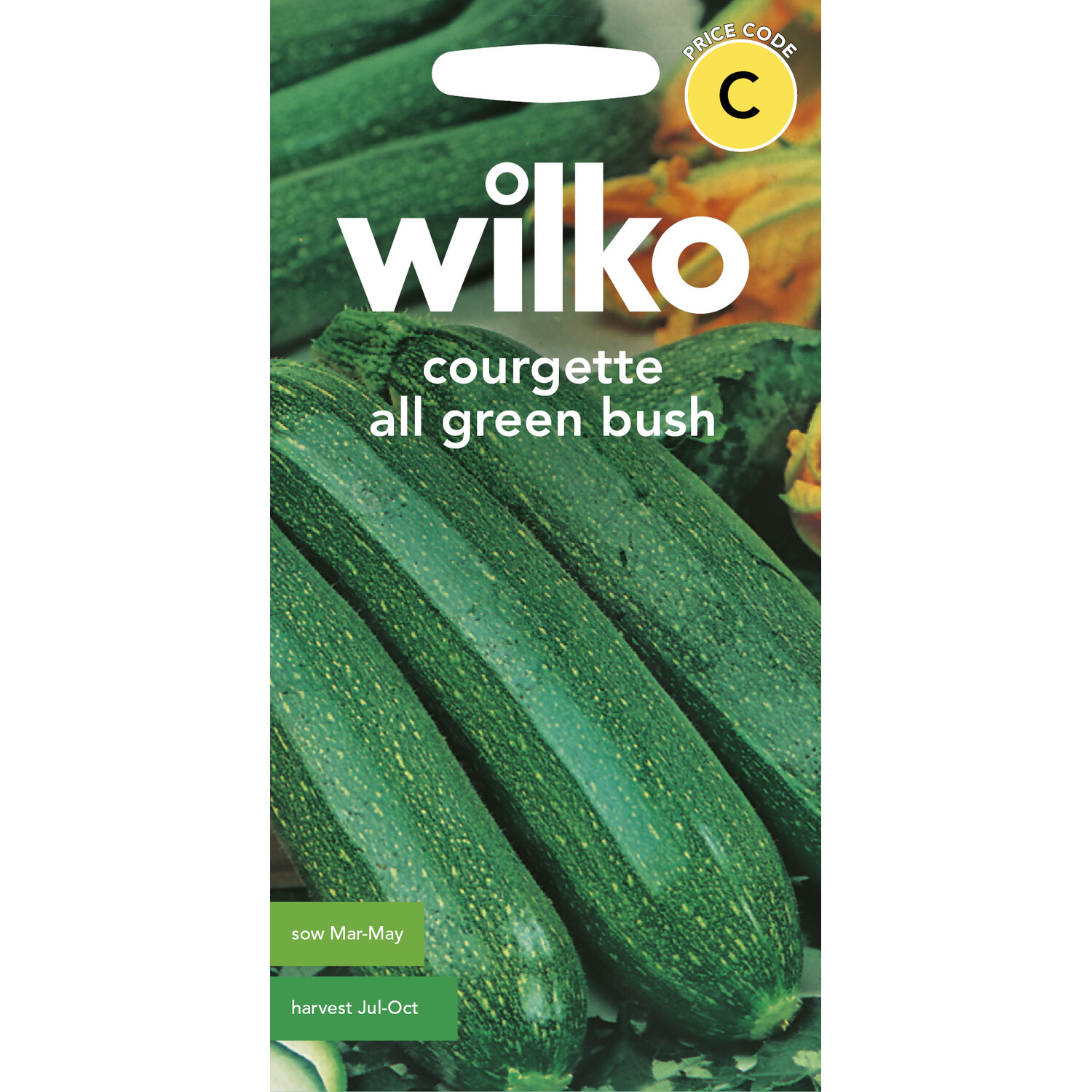 Wilko Courgette All Green Bush Seeds Image 1