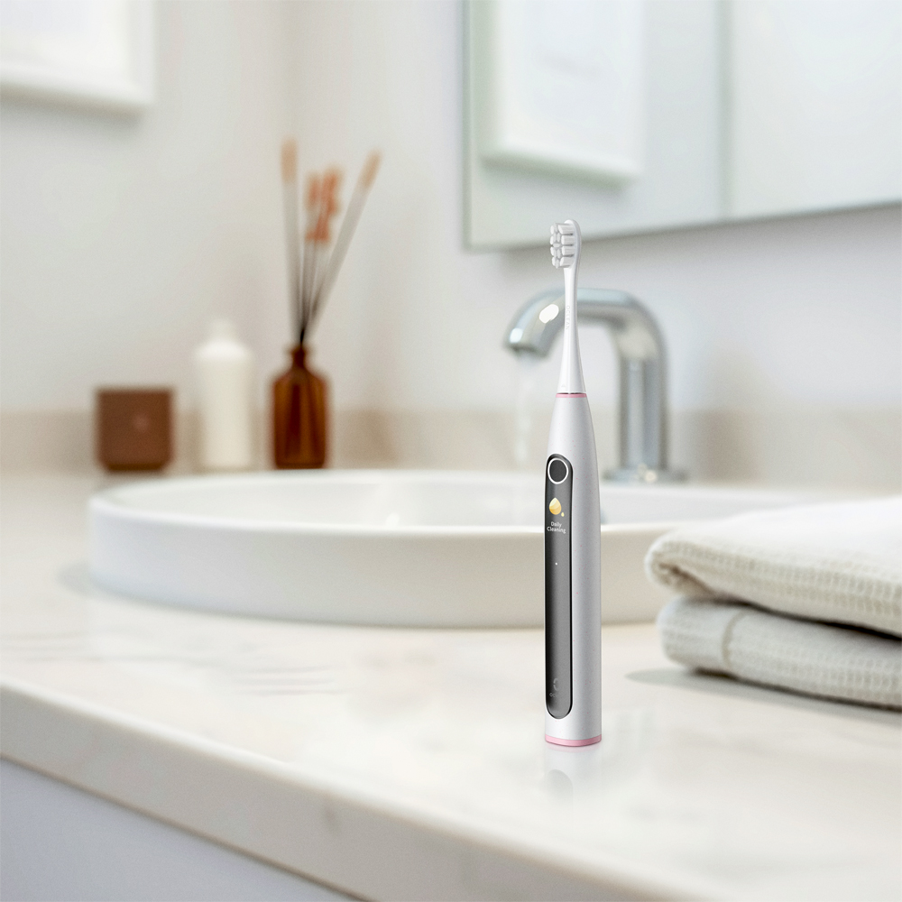 Oclean X Lite Grey Smart Sonic Electric Toothbrush Set Image 2