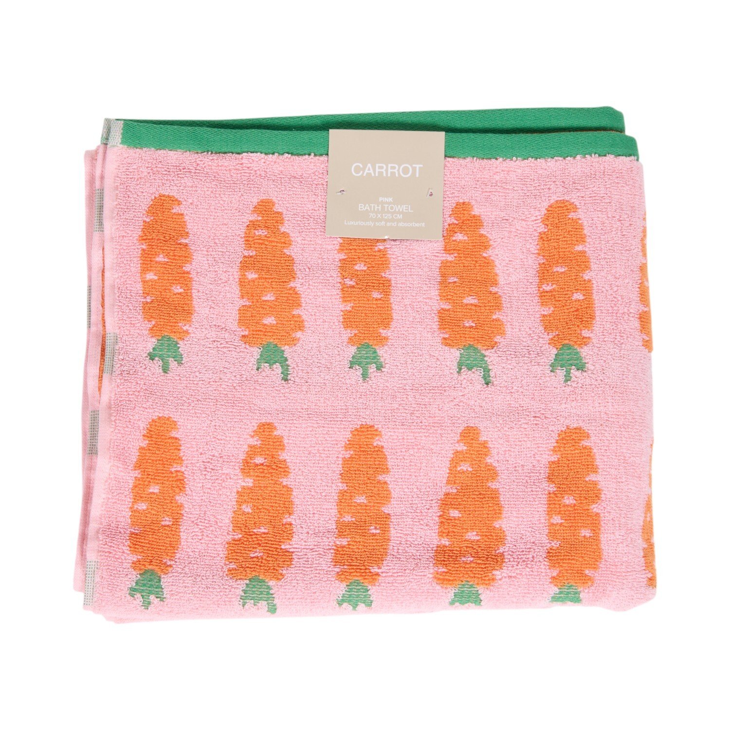 Carrot Towel - Pink / 125cm Image 1