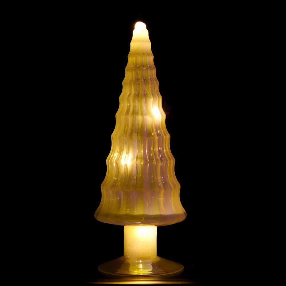 Wilko 25cm White LED Tree Ornament Image 1