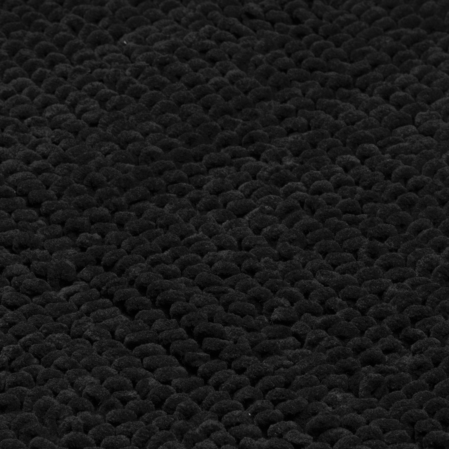 Black Chunky Bobble Bath Mat 80 x 50cm Image 2
