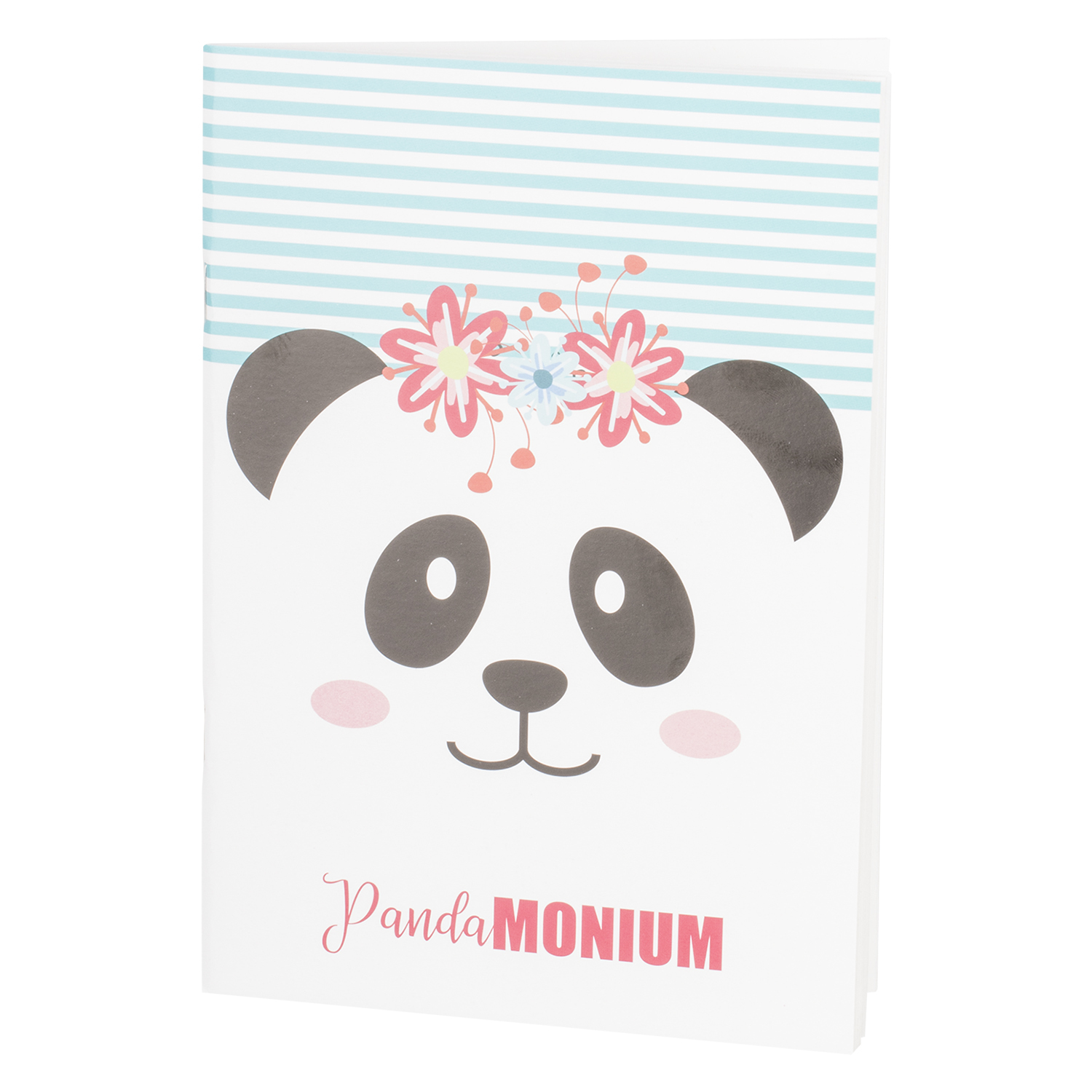 Panda Striped Notebook - A6 Image 2