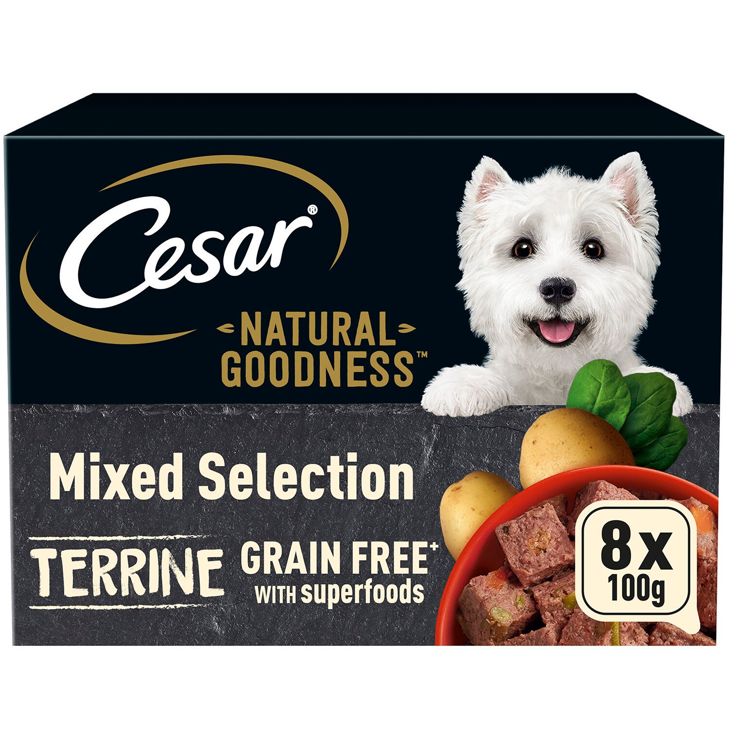 Cesar Natural Goodness Wet Dog Food in Terrine Image 1