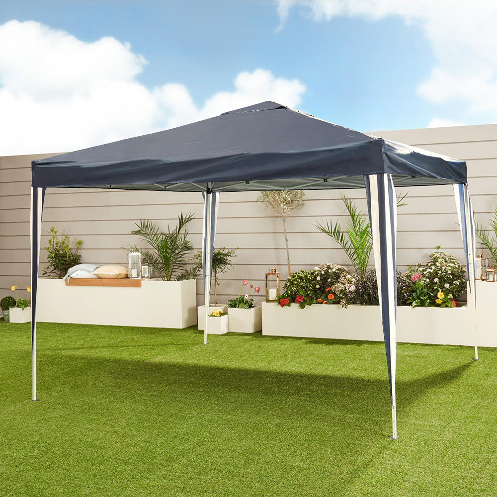 Outdoor Essentials 3 x 3m Blue Pop-Up Gazebo Image 1