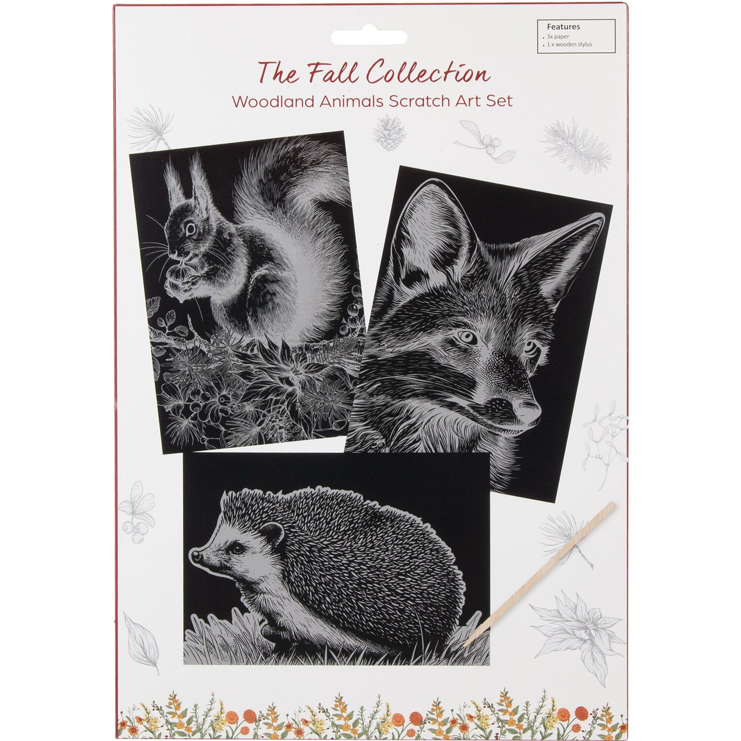 Woodland Animals Scratch Art Set Image 1