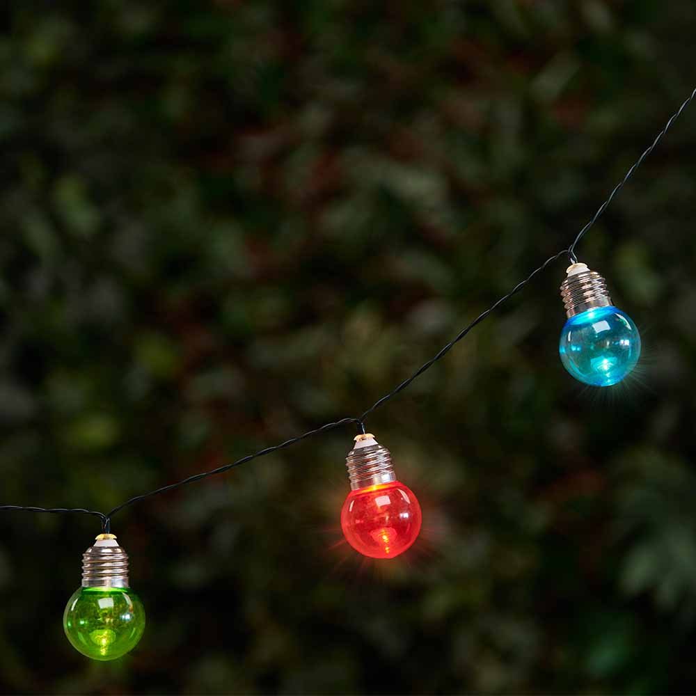 Wilko 30 Pack Colour Garden Solar String Bulbs Image 6