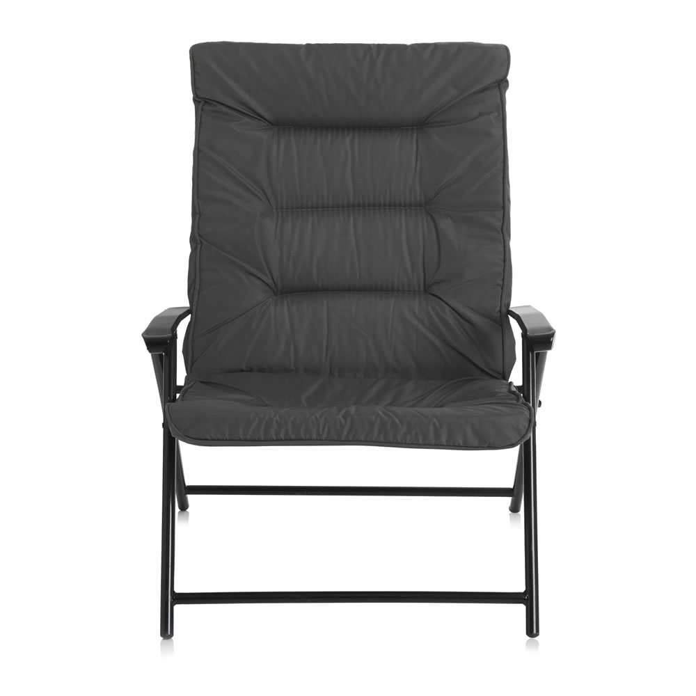 Wilko Garden Metal  Reclining Padded Chair Image 3