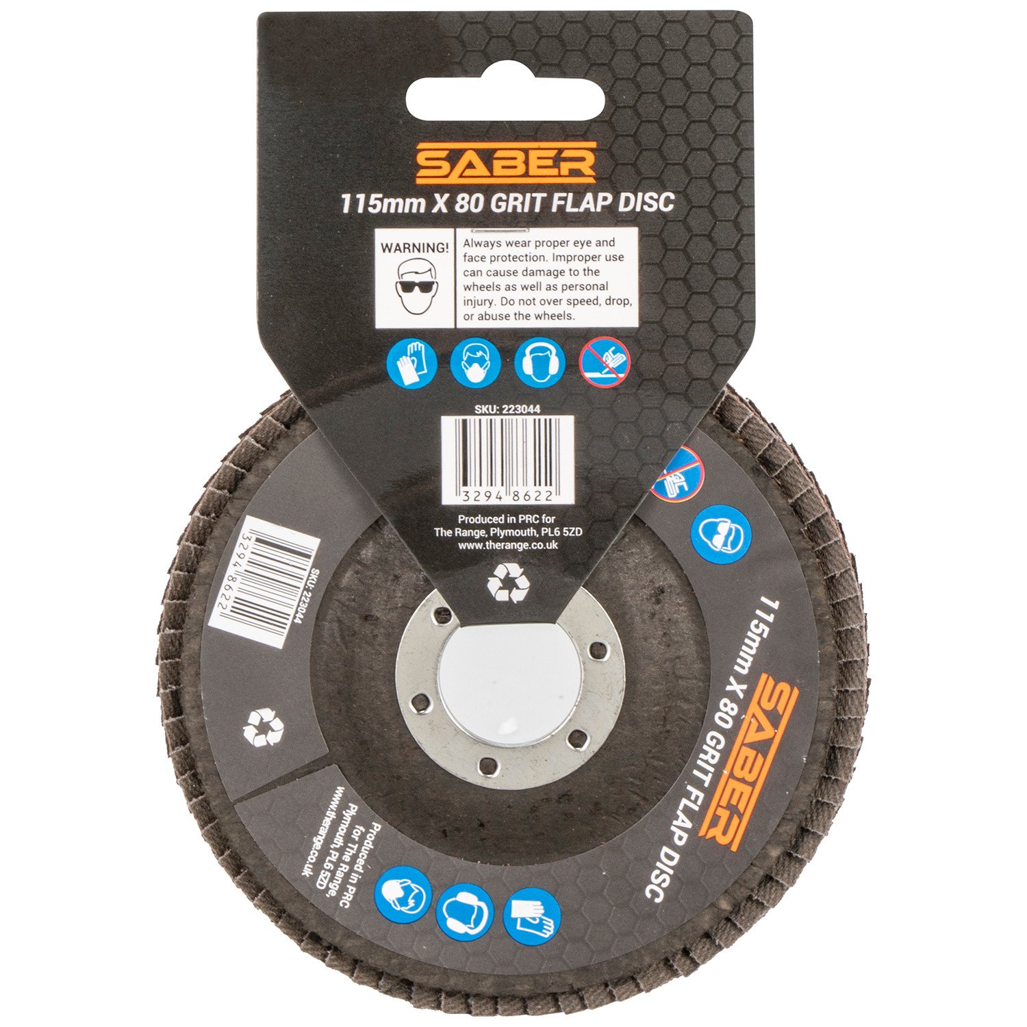 Saber Angle Grinder Disc 115mm x 80 Grit Image