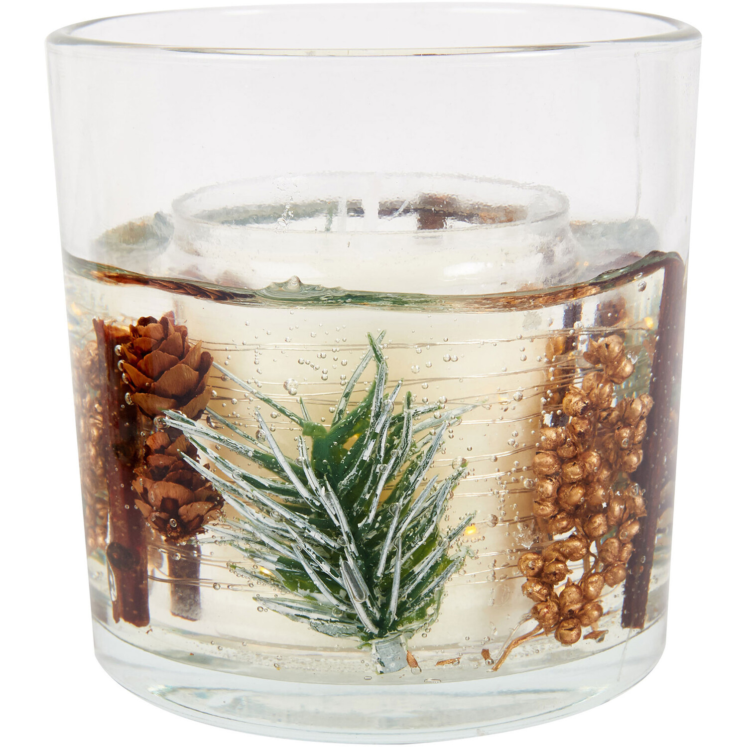 LED Light Up Candle - Fir and Pinecone Image 1