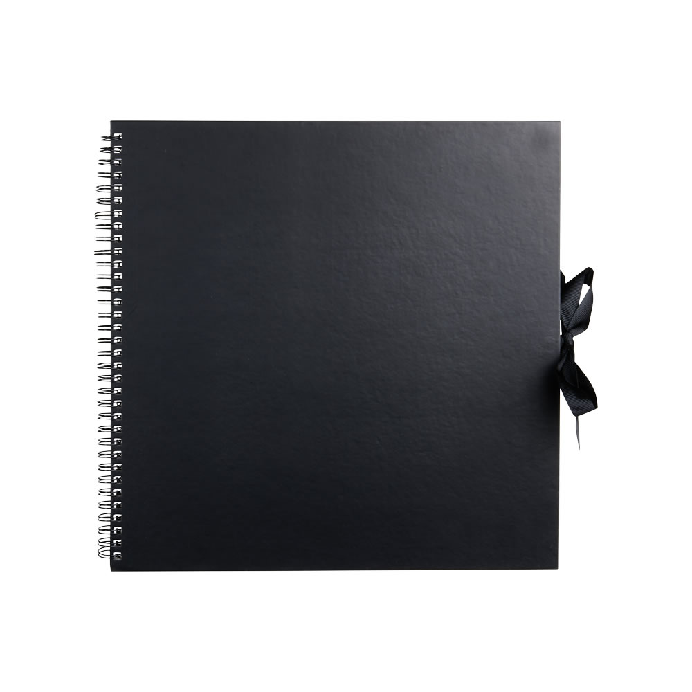 Wilko Black Scrapbook 30 x 30cm 20 Sheets Image