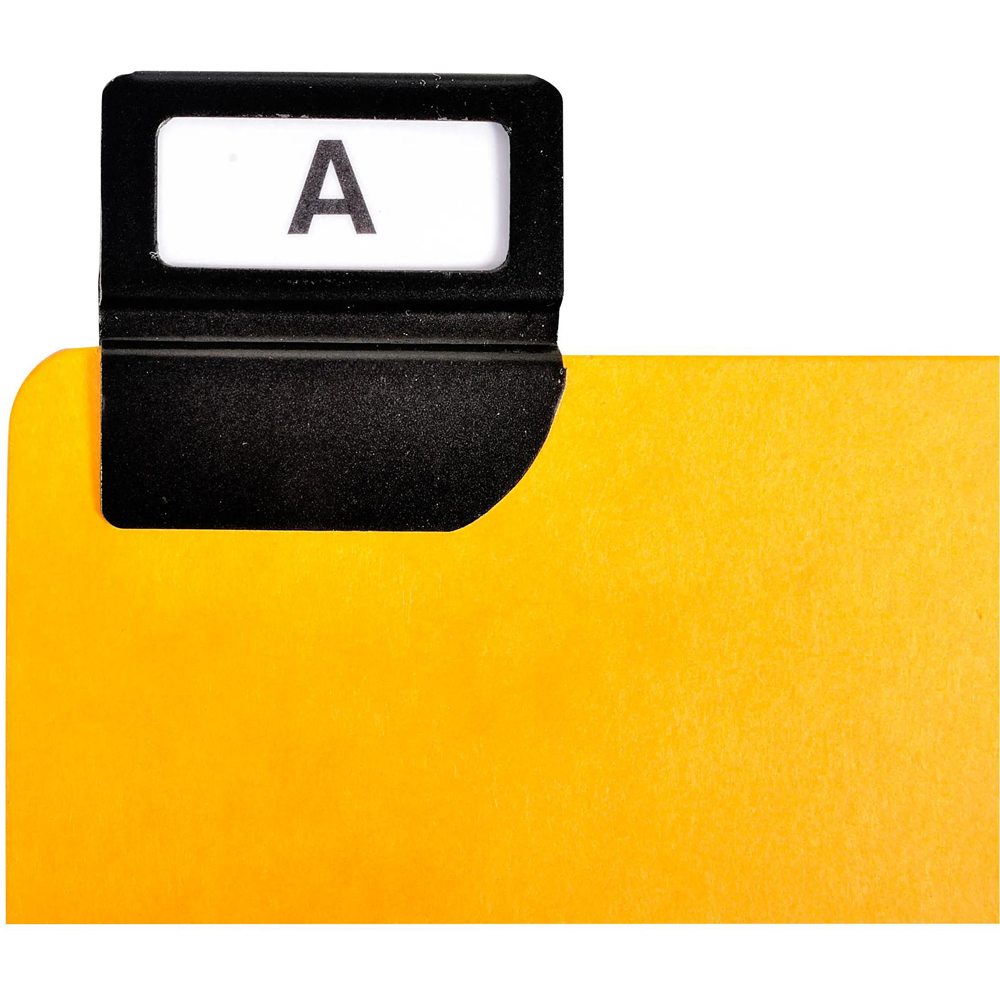 Exacompta Black A-Z Guide Card 210 x 148mm 24 Pack Image 8