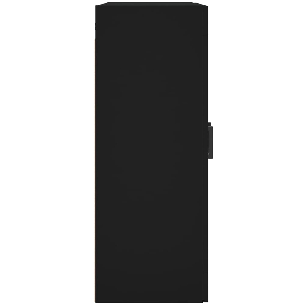 vidaXL 2 Glass Door Black Wall Mounted Cabinet Image 8