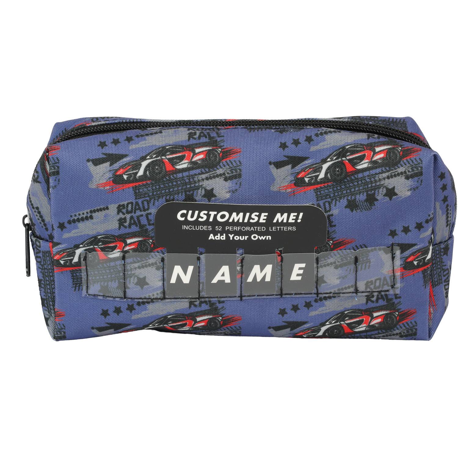 Race Car Pencil Case Blue Image 1