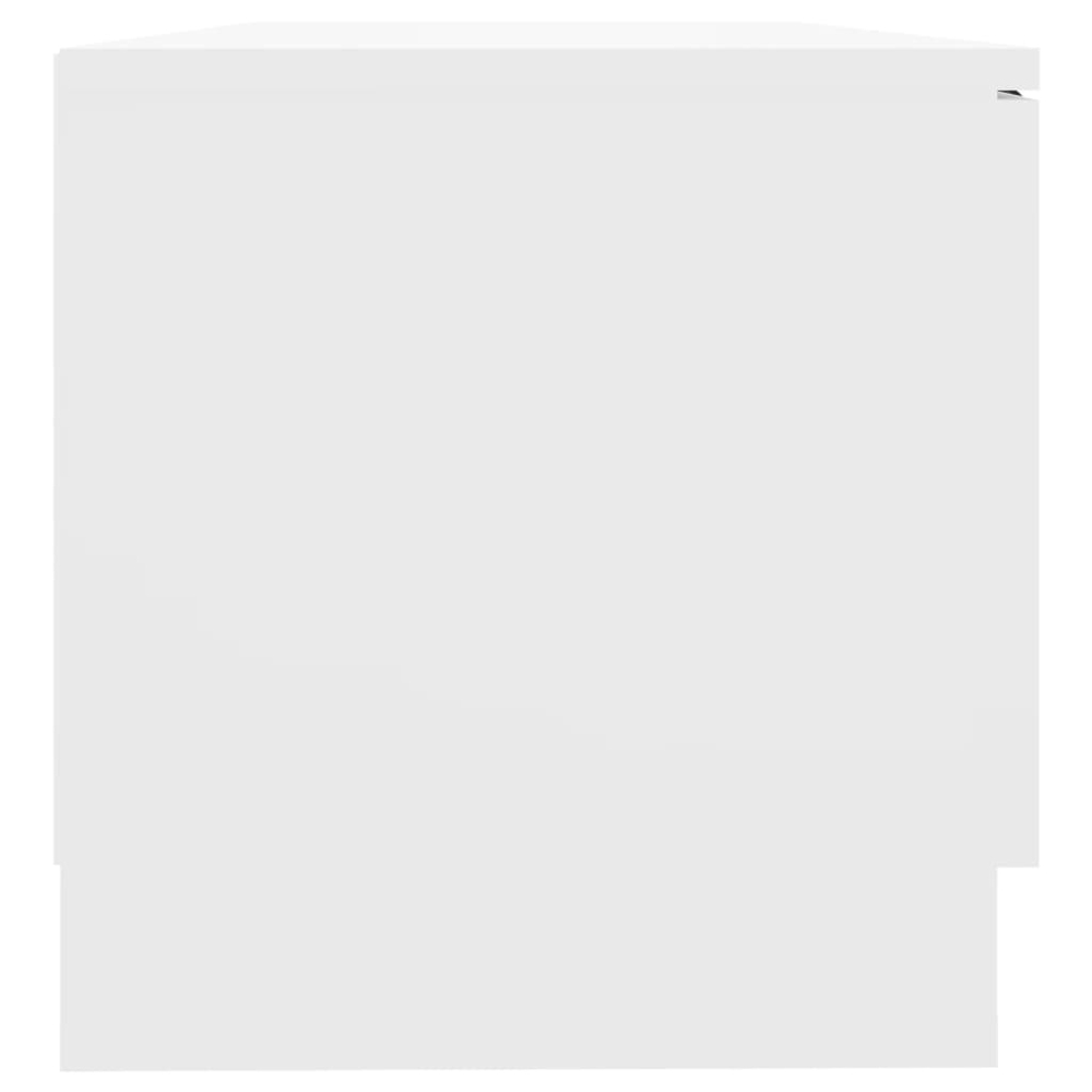 vidaXL Single Door 2 Shelf White TV Cabinet Image 5