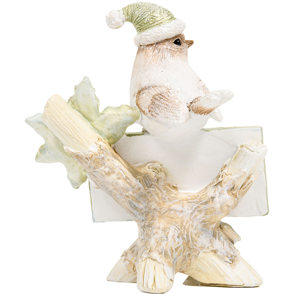 Scandi Merry Christmas Robin Ornament Image 3