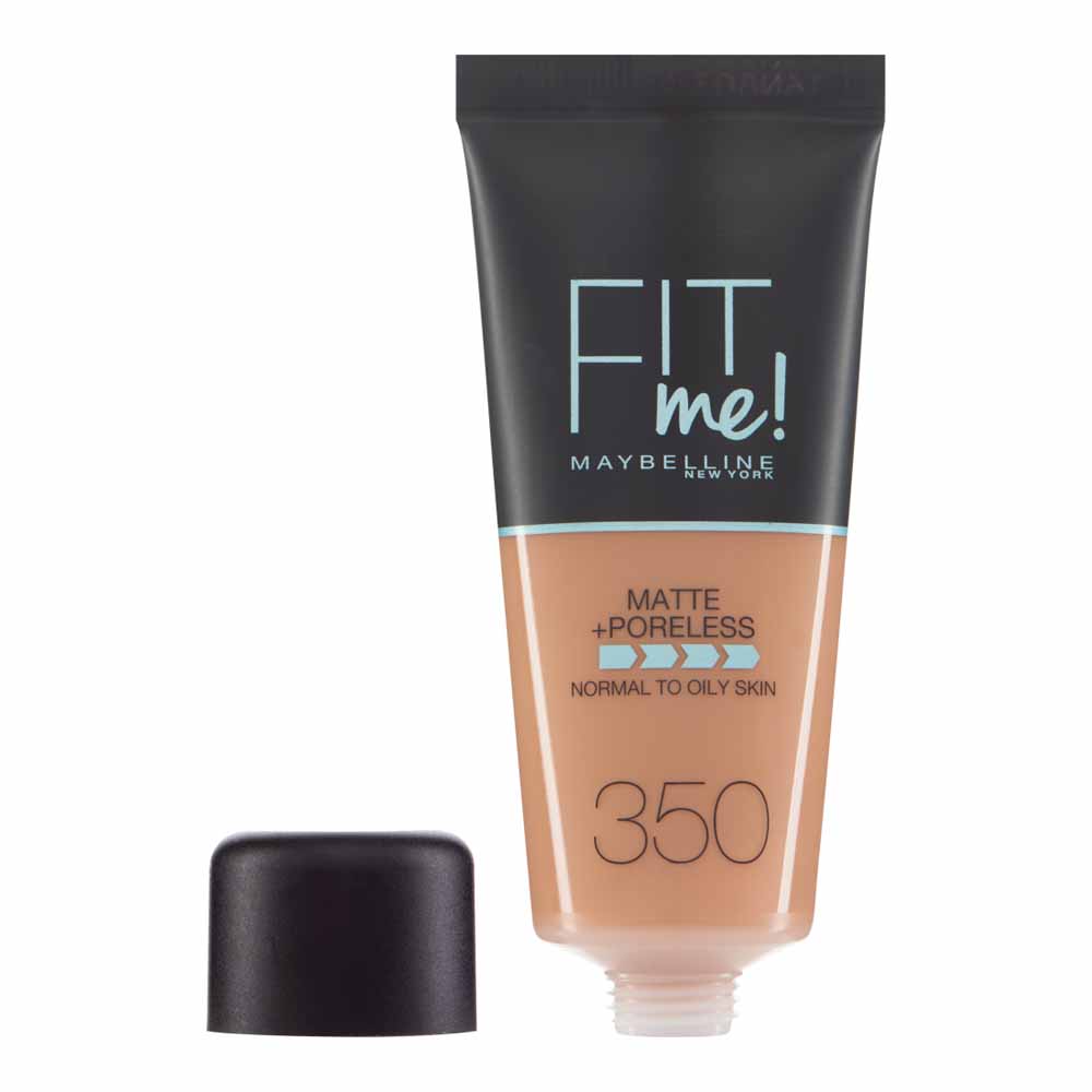 Maybelline Fit Me! Matte and Poreless Foundation Caramel 350 30ml Image 2