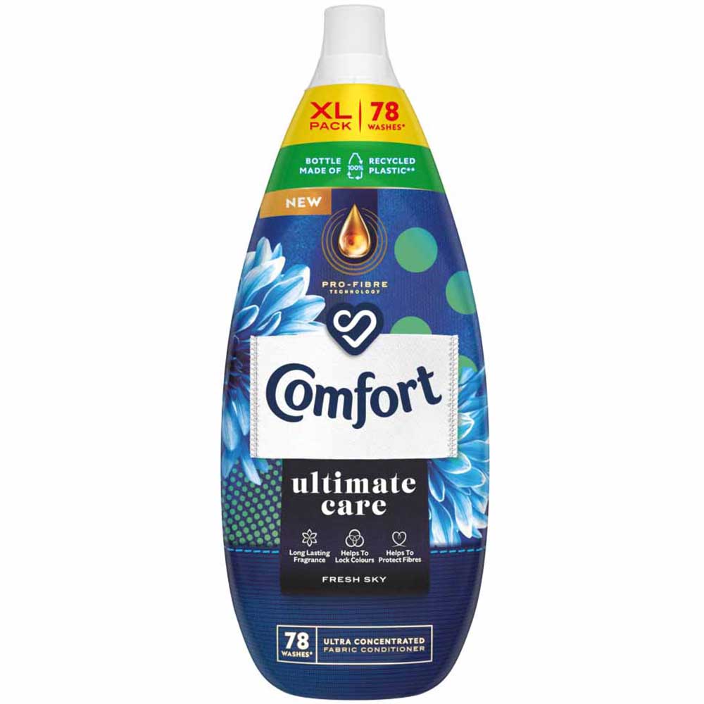 Comfort Ultimate Care Fresh Sky Fabric Conditioner 78 Washes Case of 6 x 1.178L Image 2