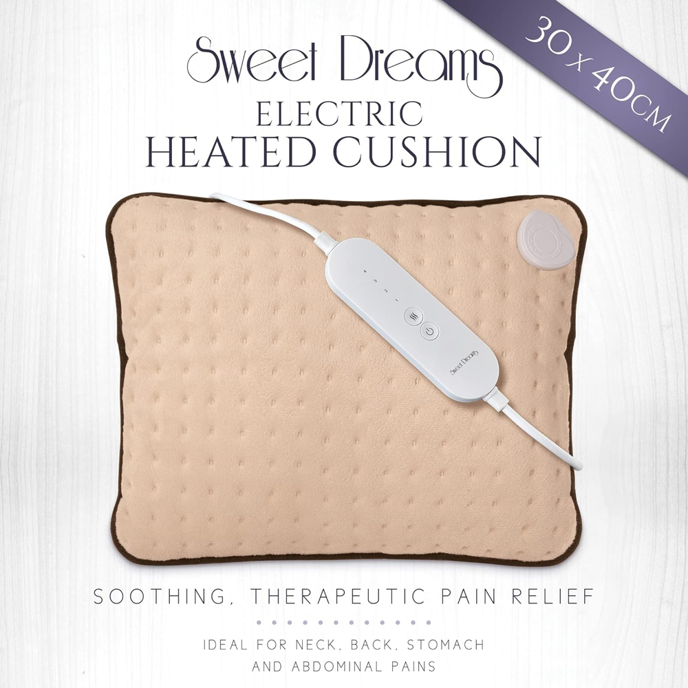 Sweet Dreams Beige Heated Cushion 50W Image 2