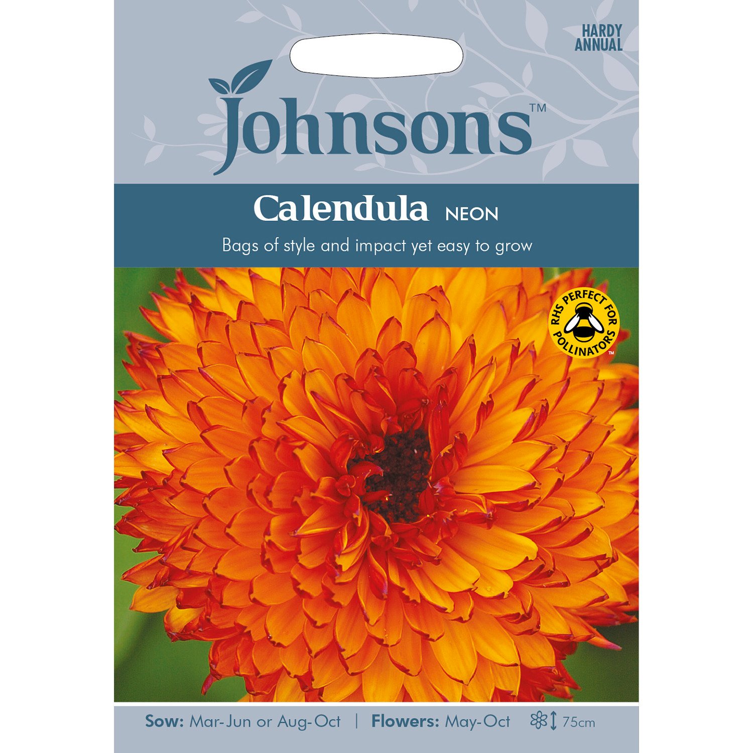 Johnsons Calendula Neon Flower Seeds Image 2