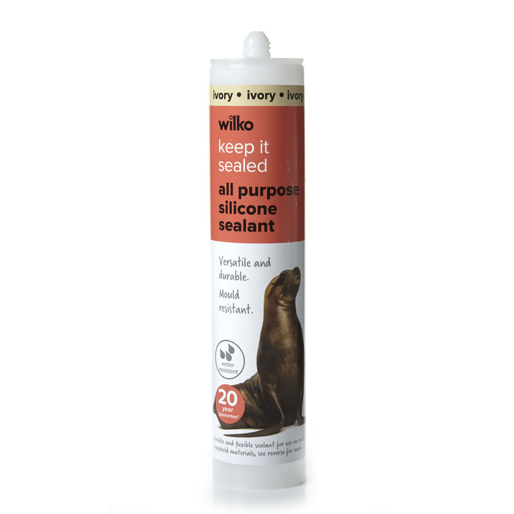 Wilko Ivory All Purpose Silicone Sealant 300ml Wilko