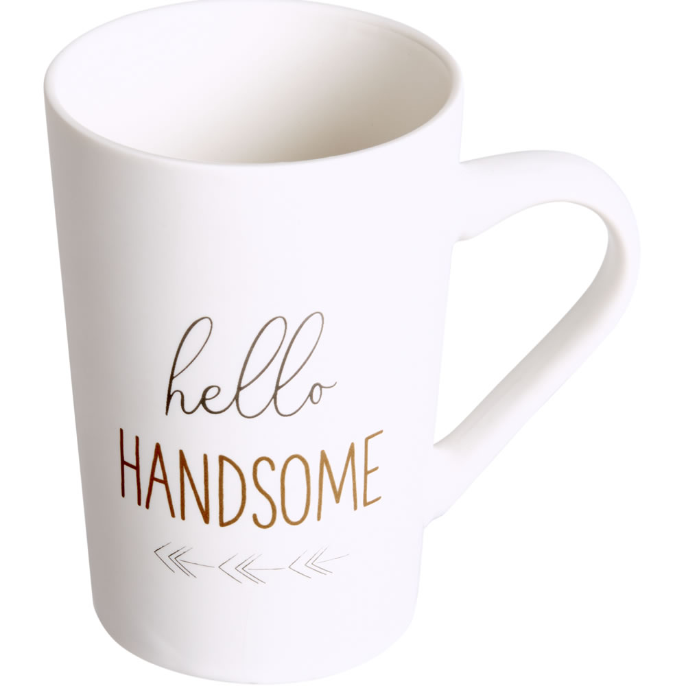 Wilko Hello Handsome Mug Image 2