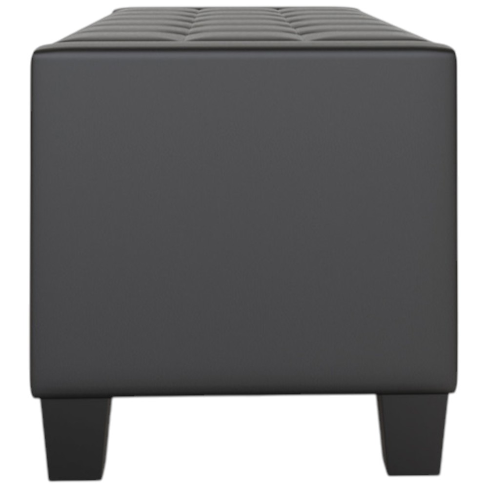 GFW Verona Black Ottoman Storage Bench Image 5