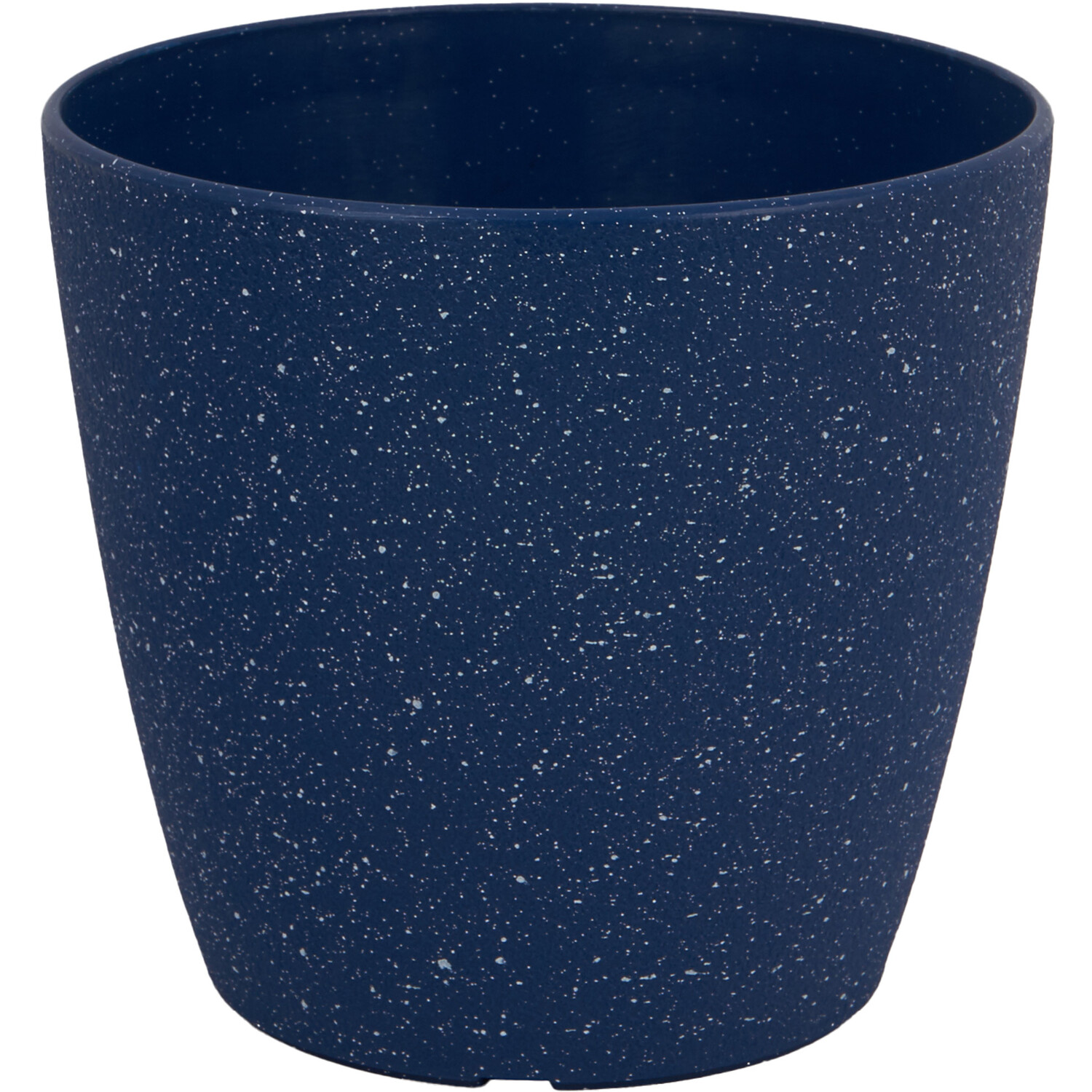 Blue Textured Plastic Plant Pot 18cm Image 3