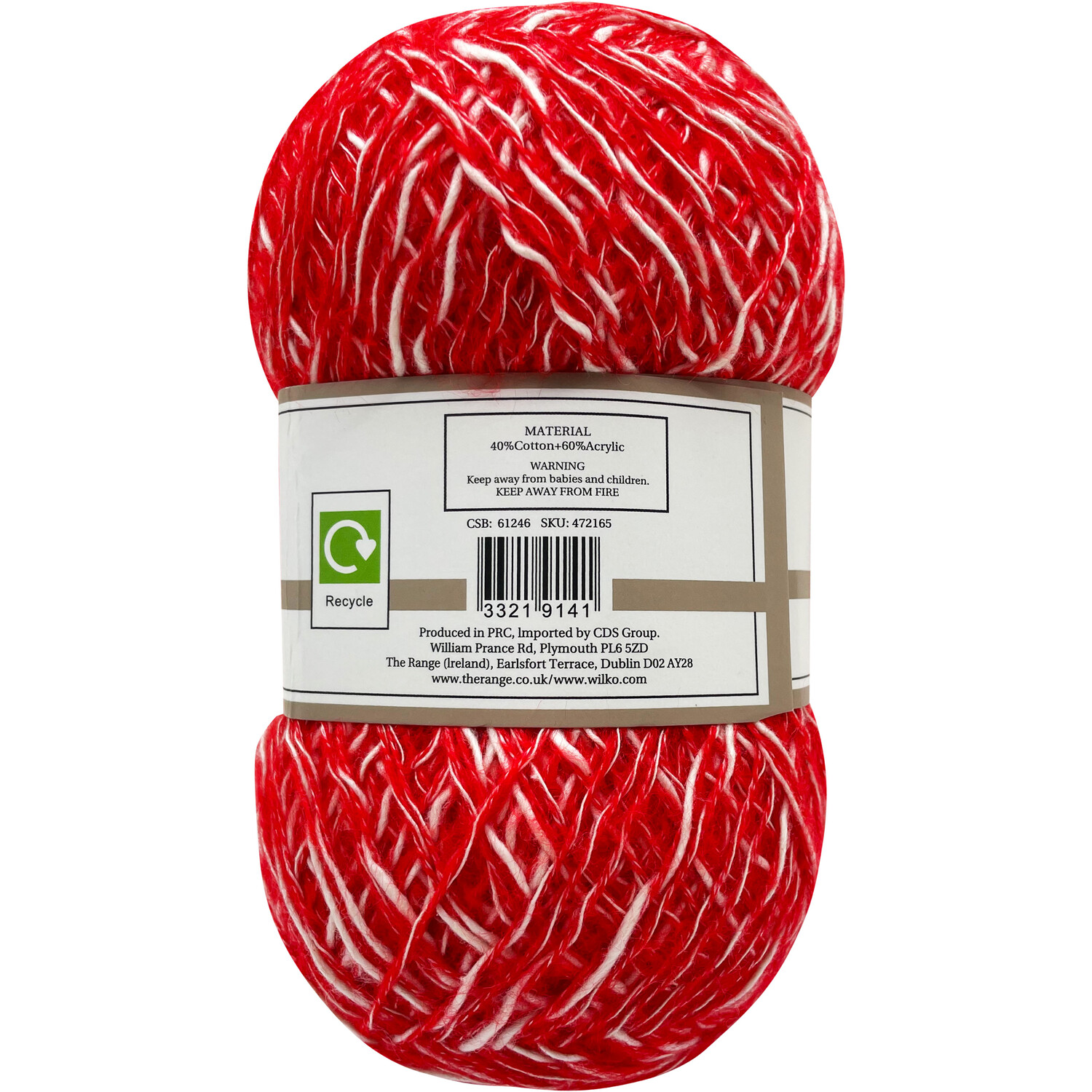 Mohair Shine Yarn Red Image 2